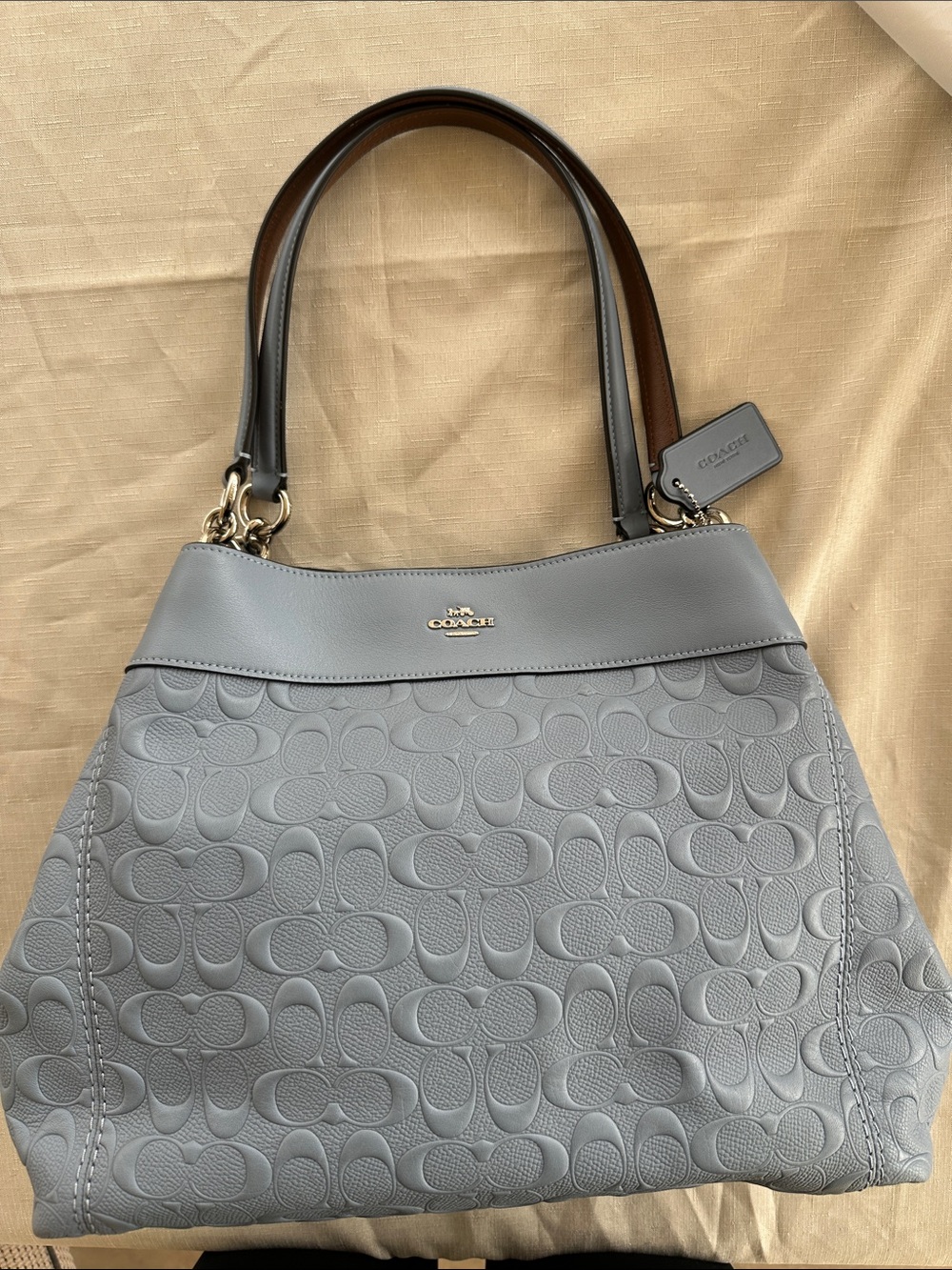Coach leather shoulder bag